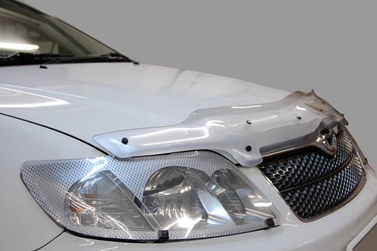 Дефлектор капота (Шелкография серебро) BYD F3