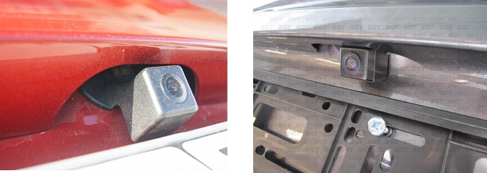 камера заднего вида для солярис установлена фото