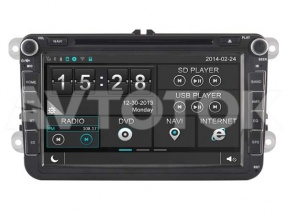 Магнитола для VOLKSWAGEN SERIES (New Version) W2-D8241V ( Емкостный экран, DSP Chip (10 полосный эквалайзер, Хороший звук))