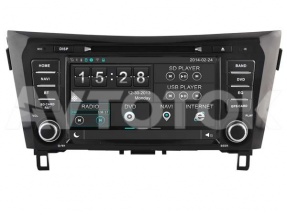Магнитола для NISSAN QASHQAI, XTRAIL 2014 W2-D8908N ( Емкостный экран, DSP Chip (10 полосный эквалайзер, Хороший звук))