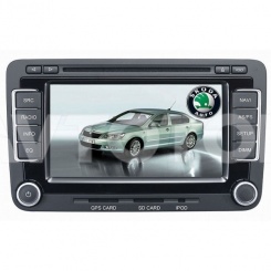 Штатное головное устройство для Skoda Octavia II/Octavia III/Superb/Octavia Limousine/Octavia Combi/Fabia Limousine/Fabia Combi/Praktik/Roomster/Yeti/Scout с поддержкой GPRS модемов (активный сервис пробок в навигации + интернет браузер)